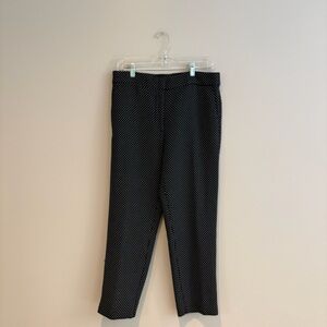 Ann Taylor Women's Blue and White Polka Dot Pants